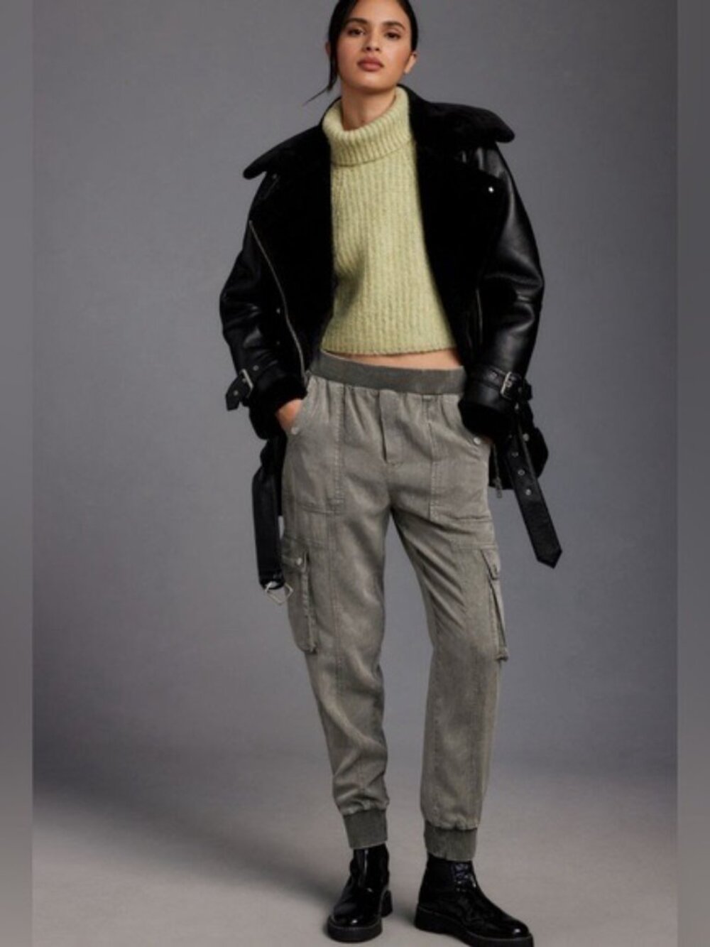 Anthropologie "olive" Joggers XS (grey) - Picture 1 of 10